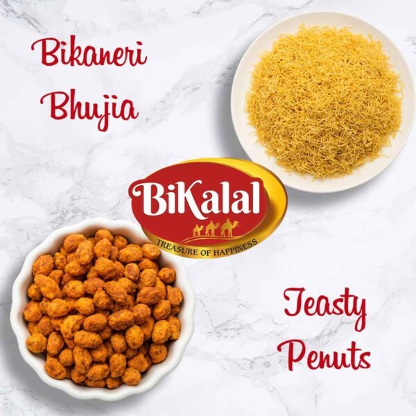 Bikaneri Bhujia 400Gm and  Teasty Peanuts 400Gm - Image 2