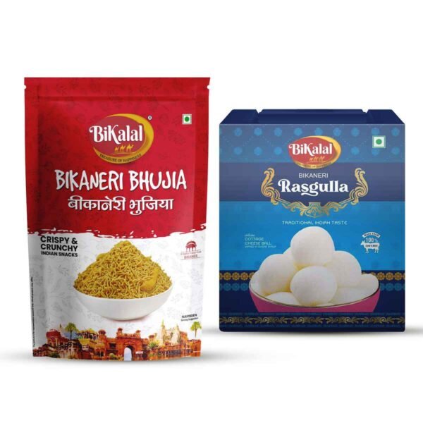 Bikaneri Bhujia 400Gm and Rasgulla 1Kg